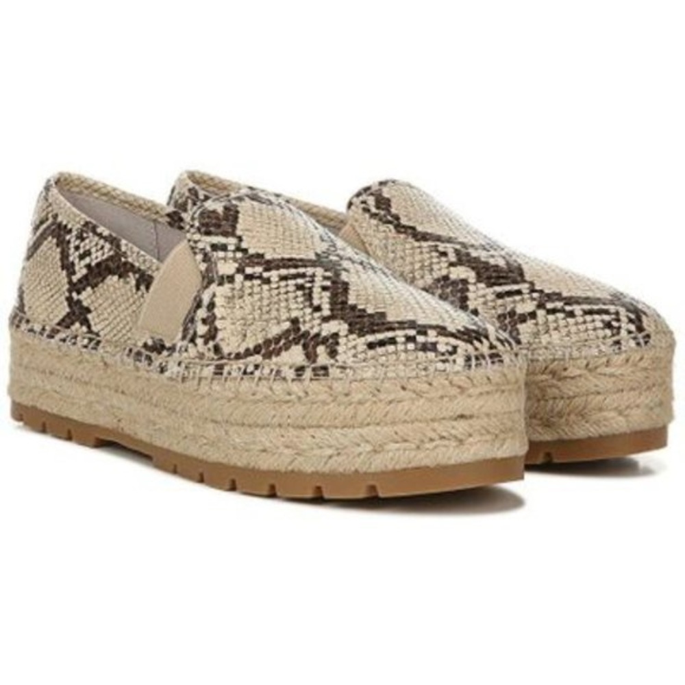 Circus by Sam Edelman Women's Snake Print Cora Espadrille Platform | 8.5